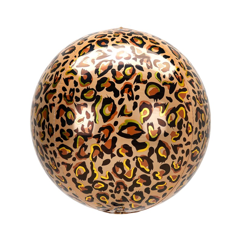 16 Round Leopard Print Balloon Animal Print Safari Balloons Animal Skin Balloon Leopard Decoration Jungle Balloon Animal Hide Balloon