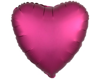 Violet Heart Balloon 18", Valentine's Day Balloon, Love Balloon, Anniversary Balloon, Valentine's Day Decor, Heart Shaped Balloon, Bridal