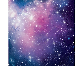 16 Large Galaxy Napkins, Space Napkins, Birthday Napkins, Galaxy Party, Space Party, Space Baby Shower, Outer Space Napkins, Space Napkin