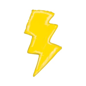 Lightening Bolt Balloon 36&quot;, Superhero Balloon, Thunderbolt Balloon, Lightening Storm, Electricity Balloon, Superhero Party, Superhero Decor