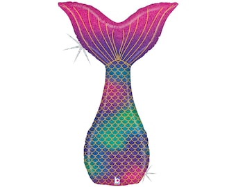 Mermaid Tail Balloon 46", Baby Shower Balloon, Mermaid Birthday, Little Mermaid Party, Beach Party, Luau Party, Mermaid Decorations, Ocean