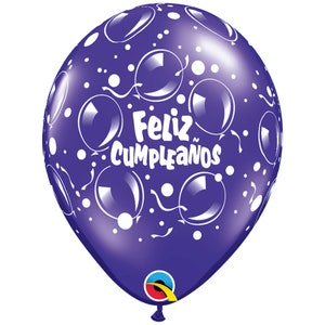 Five Feliz Cumpleaños Balloons Latex, Birthday Party, Birthday Decorations, Happy Birthday Balloons, Spanish Birthday, Children's Party image 8