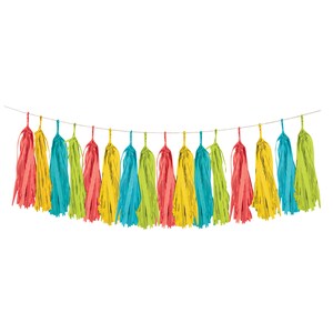 Fiesta Tissue Garland, Taco Party, Llama Party, Cactus Party, Cinco De Mayo, Fiesta Birthday, Fiesta Decor, Mexican Fiesta, Fiesta Banner