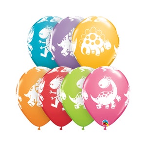 Five Dinosaur Balloons Latex, Baby Shower Balloon, Dinosaur Party, Dino Balloon, Baby Dinosaurs, Dinosaur Decorations, Dinosaur Birthday