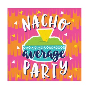 16 Small Nacho Napkins, Taco Party, Llama Party, Fiesta Napkins, Cinco De Mayo, Fiesta Birthday, Fiesta Decor, Mexican Fiesta, Fiesta Party