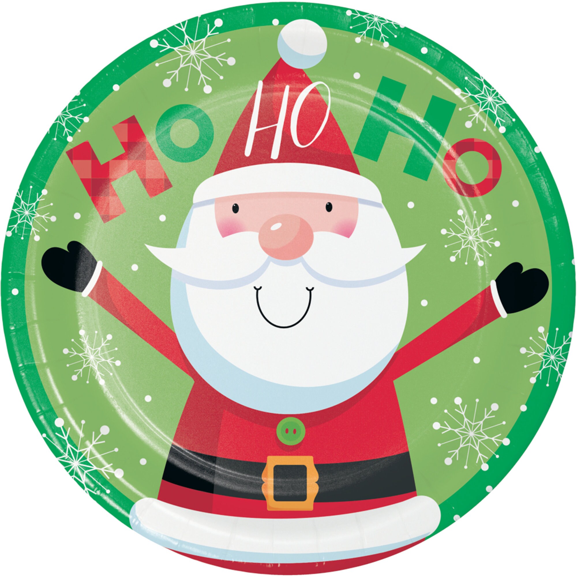 8 Ho Ho Ho Santa Plates 9