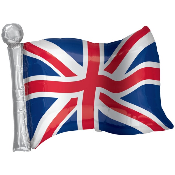 British Flag Balloon 27", Union Jack Balloon, UK Flag Balloon, Union Flag Balloon, United Kingdom Balloon, Britain Balloon, England, London