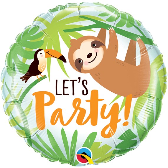 Sloth Lets Party Balloon 18