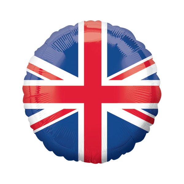 British Flag Balloon 18", Union Jack Balloon, UK Flag Balloon, Union Flag Balloon, United Kingdom Balloon, Britain Balloon, England, London