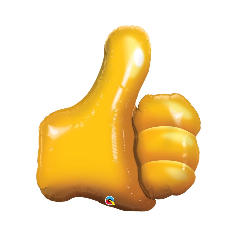 35 Thumbs Up Balloon Foil Mylar Thumbs Up Emoji Thumbs image 0