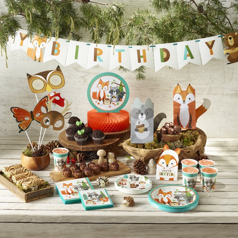 Creative Converting Wild One Woodland Centerpiece - Honeycomb Paper Decor For First Birthday Party - View #8