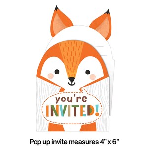 Woodland Fox Invitations Wild One Invitations Forest Animal - Etsy