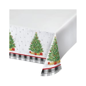 Christmas Tree Tablecloth, Christmas Table Cover, Christmas Party, Christmas Tableware, Holiday Party, Christmas Decor, Holiday Tablecloth