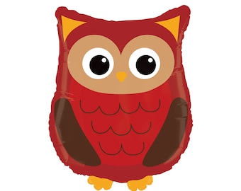 Woodland Owl Balloon 36", Owl Party, Woodland Baby Shower, Animal Party, Woodland Party, Forest Animal Balloon, Wild One Party, Owl Party