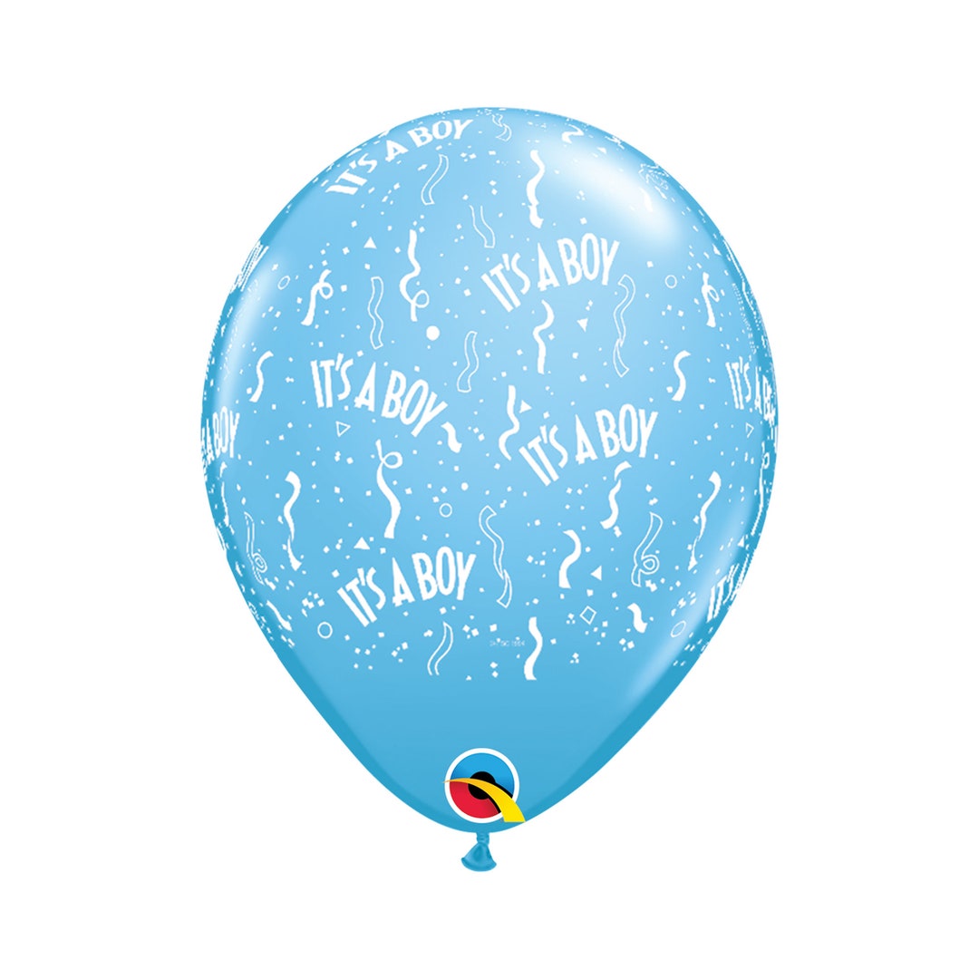 Five Blue Its A Boy Balloons Latex, Baby Reveal Party, Baby Shower ...