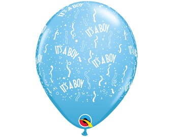 Five Blue Its A Boy Balloons Latex, Baby Reveal Party, Baby Shower Balloon, Baby Boy Balloon, Gender Reveal Party, Baby Party Balloon