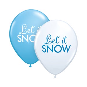 Five Let It Snow Balloons, Merry Christmas Balloon, Christmas Party Balloons, Snowflake Party, Office Christmas Party, Santa Balloon