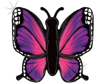 Pink Purple Butterfly Balloon 46", Luminous Butterfly, Birthday Butterfly, Baby Shower Butterfly, Garden Party, Butterfly Party, Bug Balloon