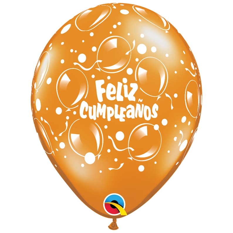 Five Feliz Cumpleaños Balloons Latex, Birthday Party, Birthday Decorations, Happy Birthday Balloons, Spanish Birthday, Children's Party image 7