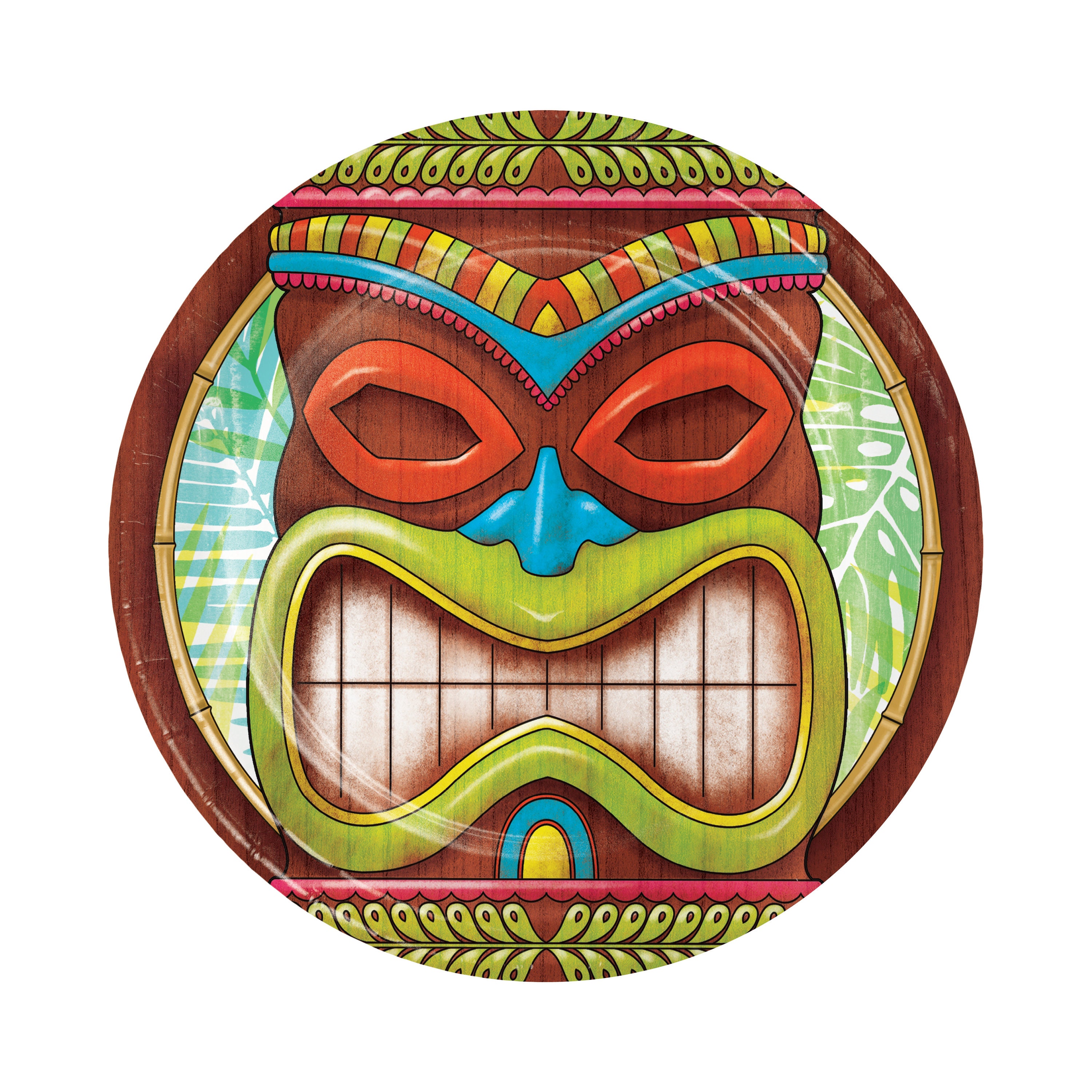50 Tiki Paper Plates 7 Luau Party Plates Tropical Party Aloha Party Beach Party Tropical Birthday Hawaiian Party Tiki Party