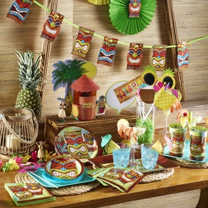 Tiki Hut Centerpiece Luau Party Tropical Party Decor Aloha - Etsy