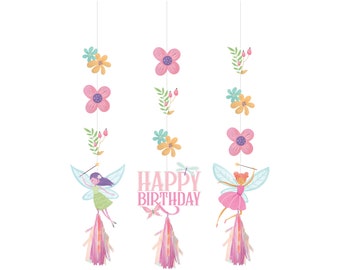 3 Forest Fairy Decorations, Fairy Party Decorations, Fairy Baby Shower, Fairy Birthday Decorations, Woodland Decorations, Butterfly Decor