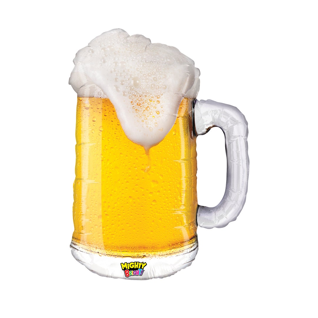 34 Jumbo Beer Mug Balloon Beer Glass Birthday Beer Etsy
