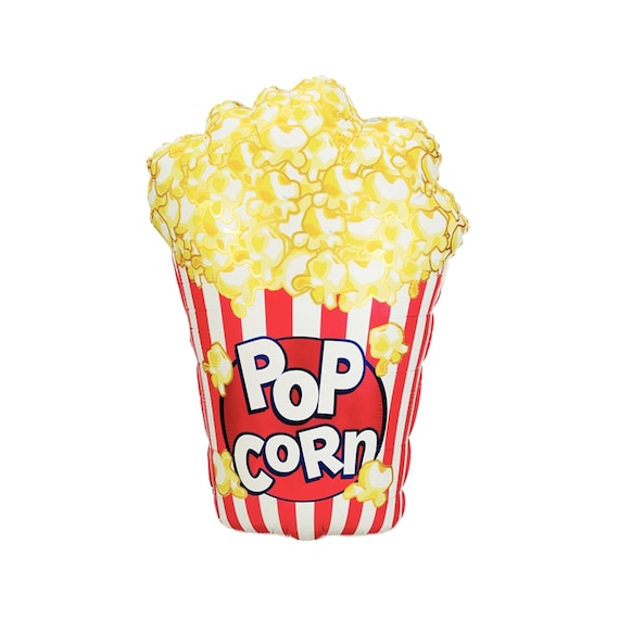 Popcorn Balloon 38", Movie Night, Popcorn Decoration, Popcorn Party, Popcorn Birthday, Circus Popcorn, Carnival Party, Circus Party Popcorn