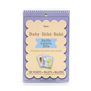 Baby Raffle Tickets, 150 tickets per pack, 6 tickets per page, Baby Party, Gender Reveal, Lottery Tickets