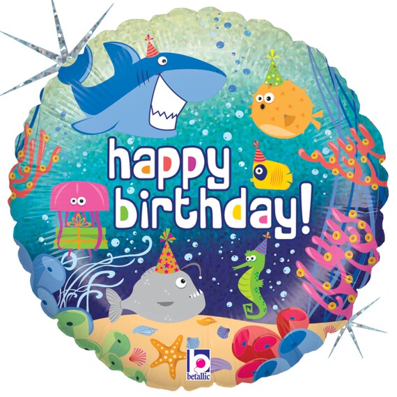 Ballon joyeux anniversaire sirène - Ballons/Ballons aluminium Mylar