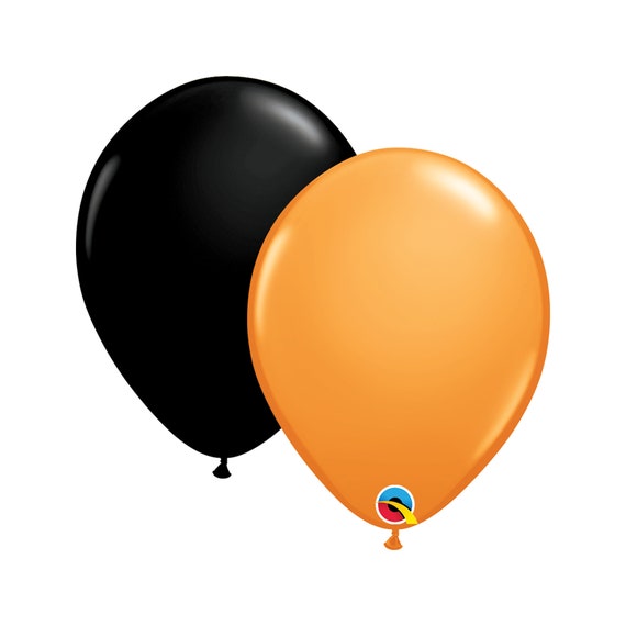 TUPARKA Halloween-Ballonset, 60 Stück – Schwarz, Orange, Weiß & Konfetti-Luftballons (30,5 Cm) Für Halloween, Geburtstag & Partys