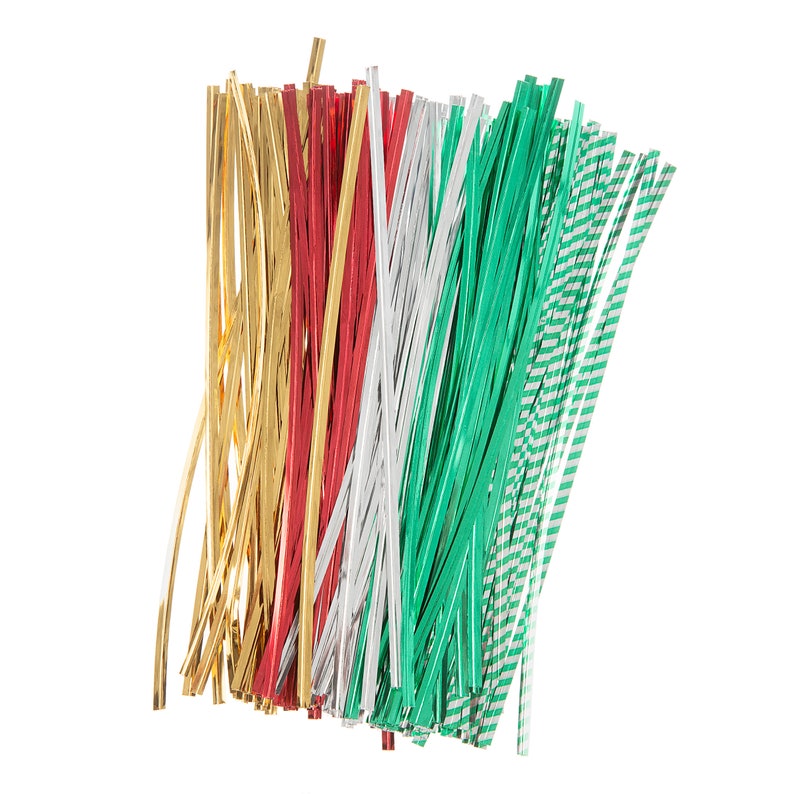 150 Assorted Colored Twist Ties Metallic Twist Ties Wedding Etsy