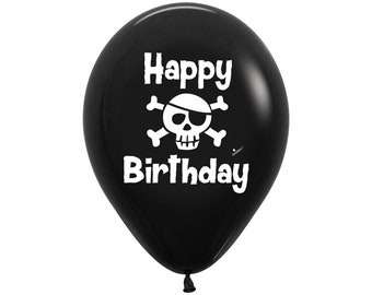 Five Happy Birthday Pirate Balloons Latex, Pirate Party Theme, Pirate Treasure, Jolly Roger, Pirate Birthday, Pirate Ship, Pirate Gold