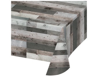 PLAIN GREY OAK RUSTIC WOODEN HEARTS WHITE PVC OIL VINYL TABLE CLOTH PROTECTOR PLAIN GREY OAK RUSTIC WOODEN HEARTS WHITE PVC OIL VINYL TABLE CLOTH PROTECTOR