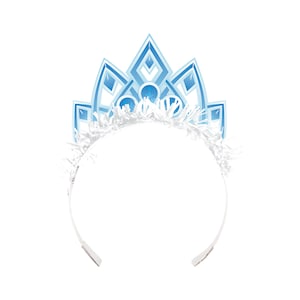 8 Snow Princess Tiara, Snow Tiara, Princess Party, Princess Birthday, Princess Decoration, Princess Themed, Princess Crown, Snow Party Tiara