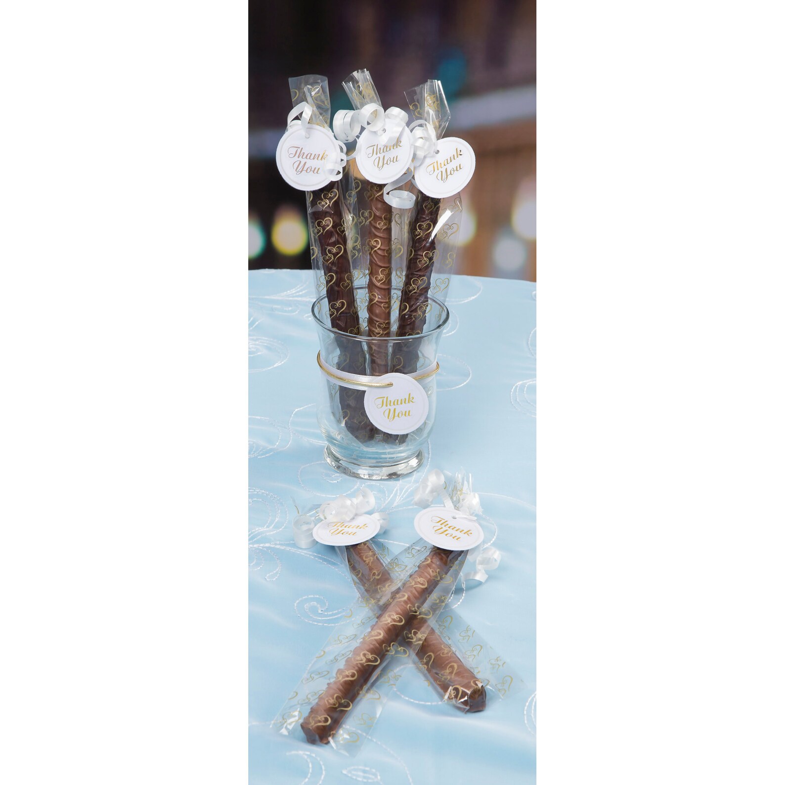 25 Pretzel Rod Treat Bags with Double Silver Hearts 2 x Etsy