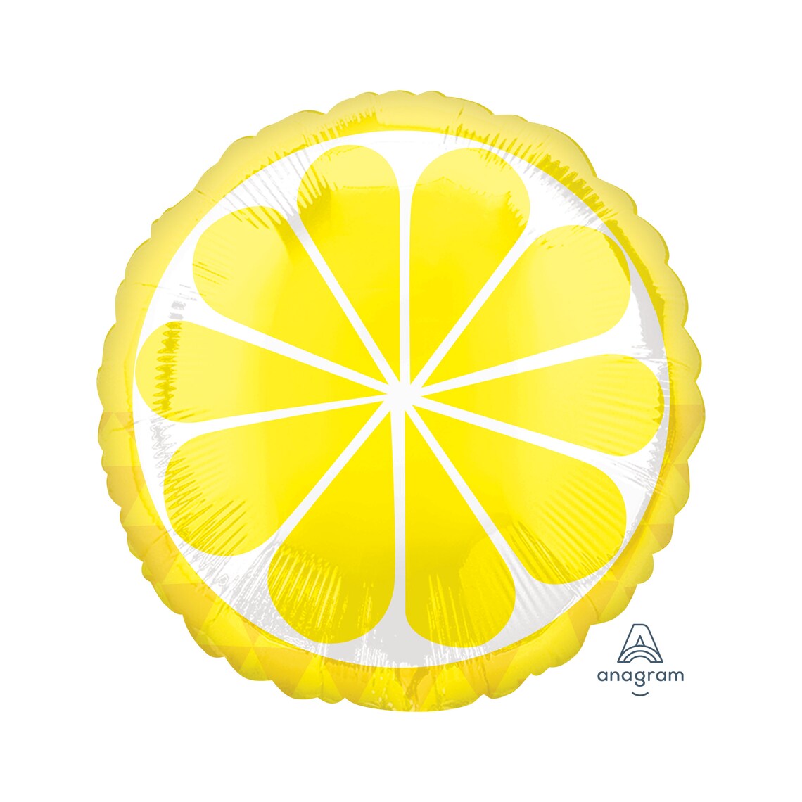 18 Lemon Balloon Foil Mylar Luau Party Lemon Slice Etsy