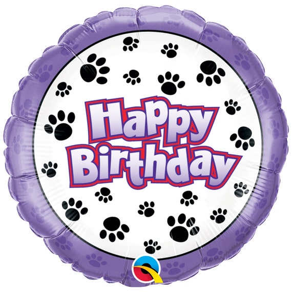 Dog Birthday Balloons - 6pcs Puppy Party Decorations With Paw Print & Bone Balloons