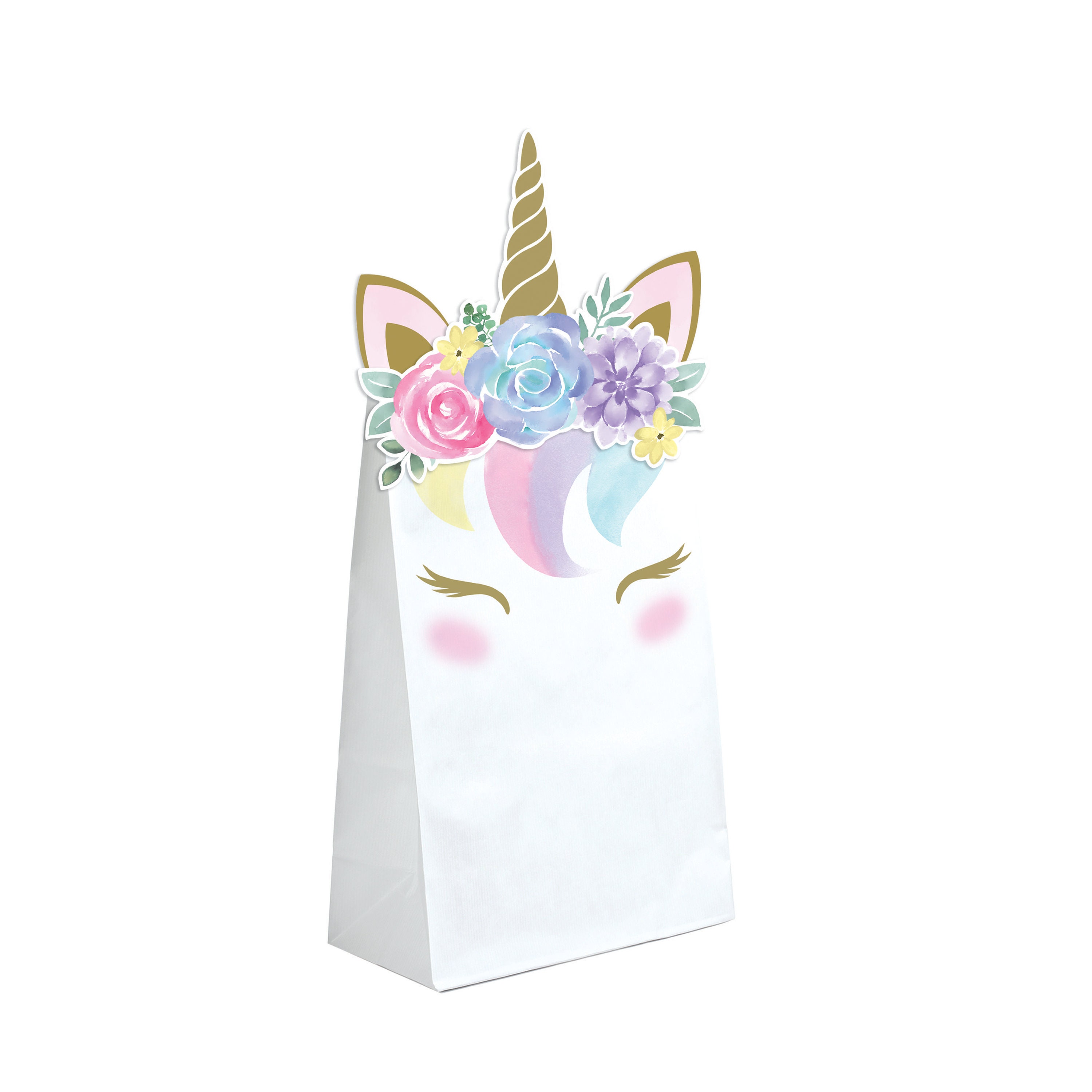 8 Unicorn Favor Bags Unicorn Party Bags Unicorn Treat Bags Etsy