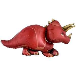 Triceratops Dinosaur Balloon 42&quot;, Dinosaur Party, Dinosaur Themed Party, Jurassic Party, Dinosaur Birthday, T-Rex Balloon, Dino Balloons