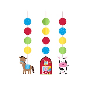 3 Farmhouse Decorations, Barnyard Party, Cow Party, Farm Animal Birthday, Farm Baby Shower, Farm Birthday, Farmhouse Party, Farm Party Favor