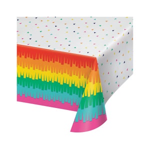 Fiesta Tablecloth, Taco Party, Fiesta Table Cover, Cinco De Mayo, Fiesta Birthday, Fiesta Decorations, Mexican Fiesta, Fiesta Party