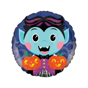 Vampire Balloon 18&quot;, Happy Halloween, Halloween Balloons, Halloween Decorations, Trick or Treat, Halloween Party, Halloween Vampire, Bats