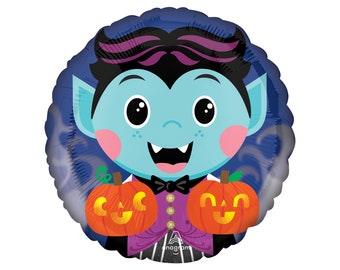 Vampire Balloon 18", Happy Halloween, Halloween Balloons, Halloween Decorations, Trick or Treat, Halloween Party, Halloween Vampire, Bats