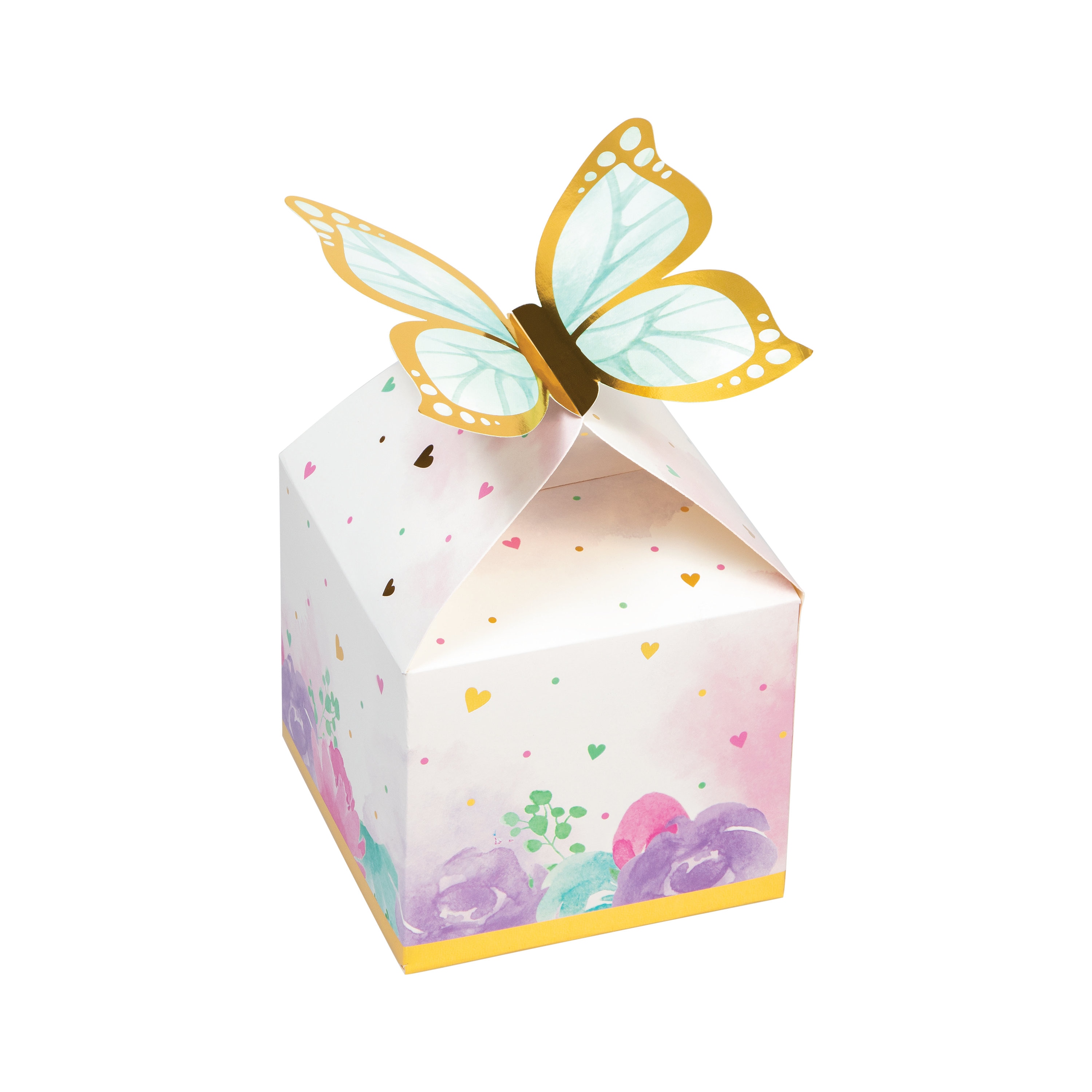 8 Butterfly Favor Boxes Pastel Butterfly Butterfly Party Butterfly Baby Shower Butterfly Birthday Butterfly Decorations Gold