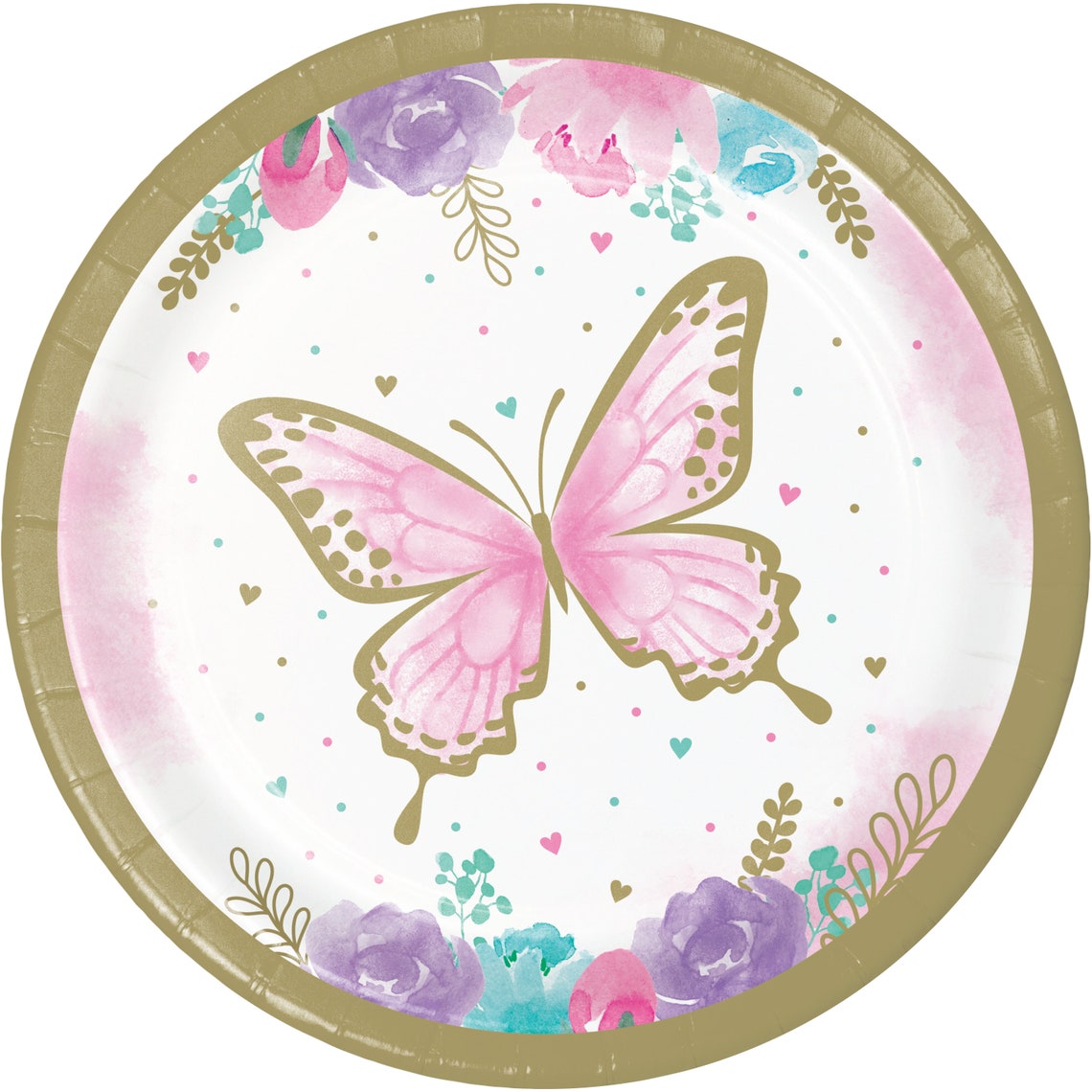 7 Butterfly Plates Pastel Butterfly Butterfly Party Etsy België