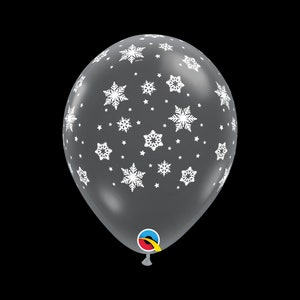 Five Clear Snowflake Balloons, Merry Christmas Balloon, Christmas Party Balloons, Snowflake Party, Office Christmas Party, Santa Balloon