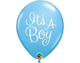 Five Blue Its A Boy Balloons Latex, Baby Reveal Party, Baby Shower Balloon, Baby Boy Balloon, Gender Reveal Party, Baby Party Balloon