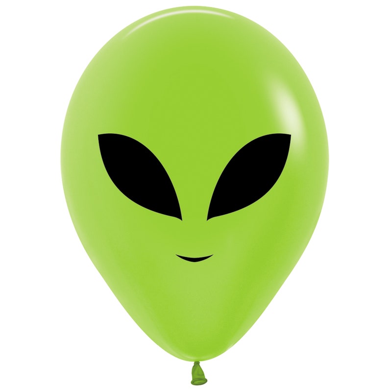 Ten Alien Balloons 5, Outer Space Balloon, Space Party, Astronaut Balloon, Rocket Balloon, Space Birthday, Alien Decoration, Galaxy Party image 3