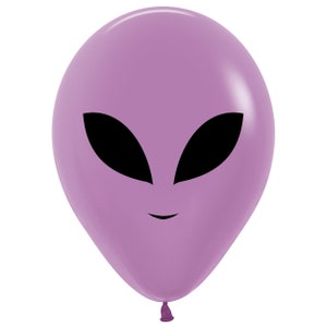 Ten Alien Balloons 5, Outer Space Balloon, Space Party, Astronaut Balloon, Rocket Balloon, Space Birthday, Alien Decoration, Galaxy Party image 7